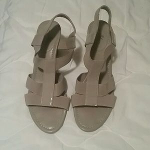 jaclyn smith sandals. With almost 3 inch heel.